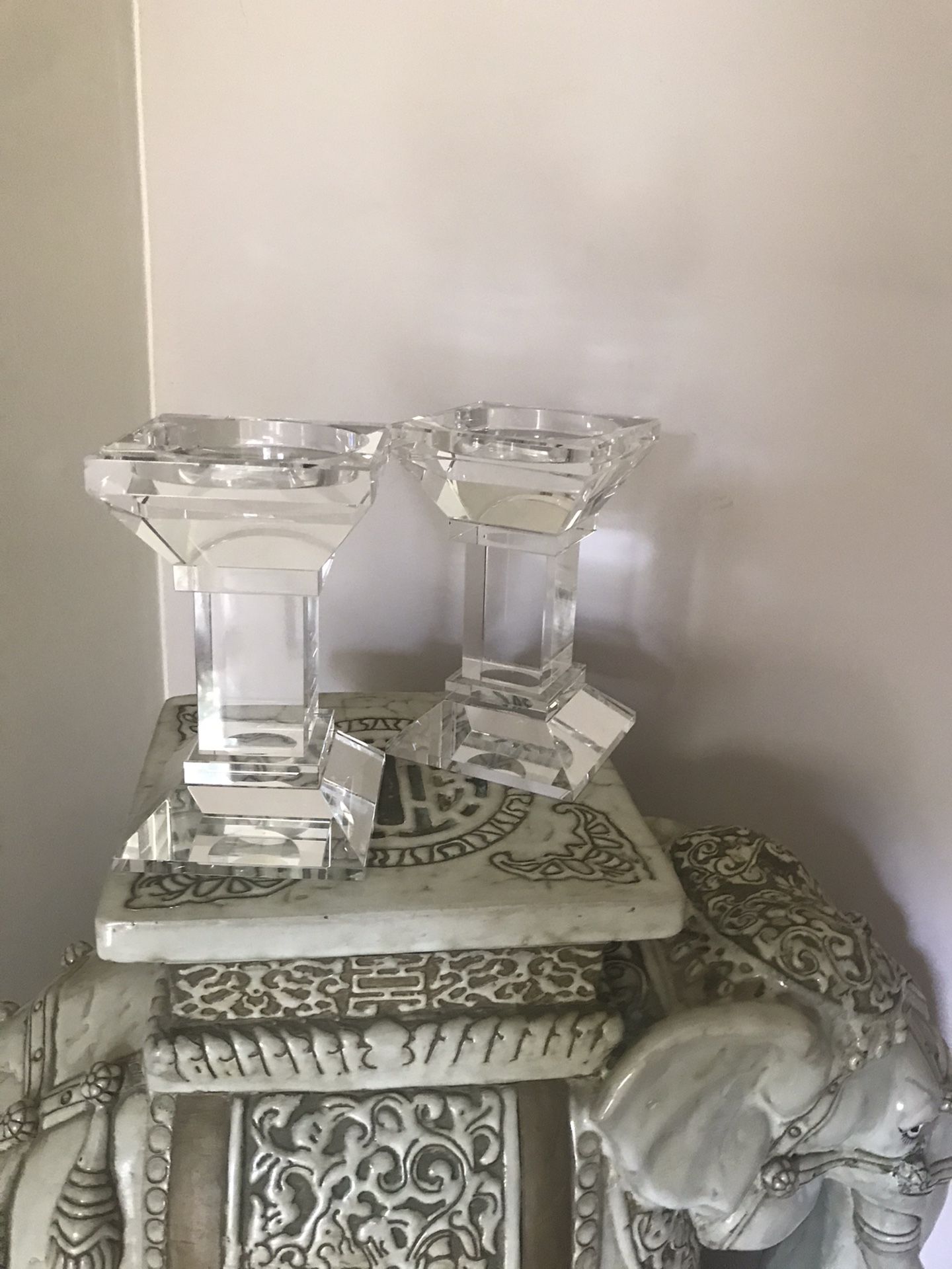 Crystal Candle Pillars