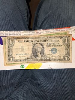 1935 $1 Blue Seal US Silver Certificate