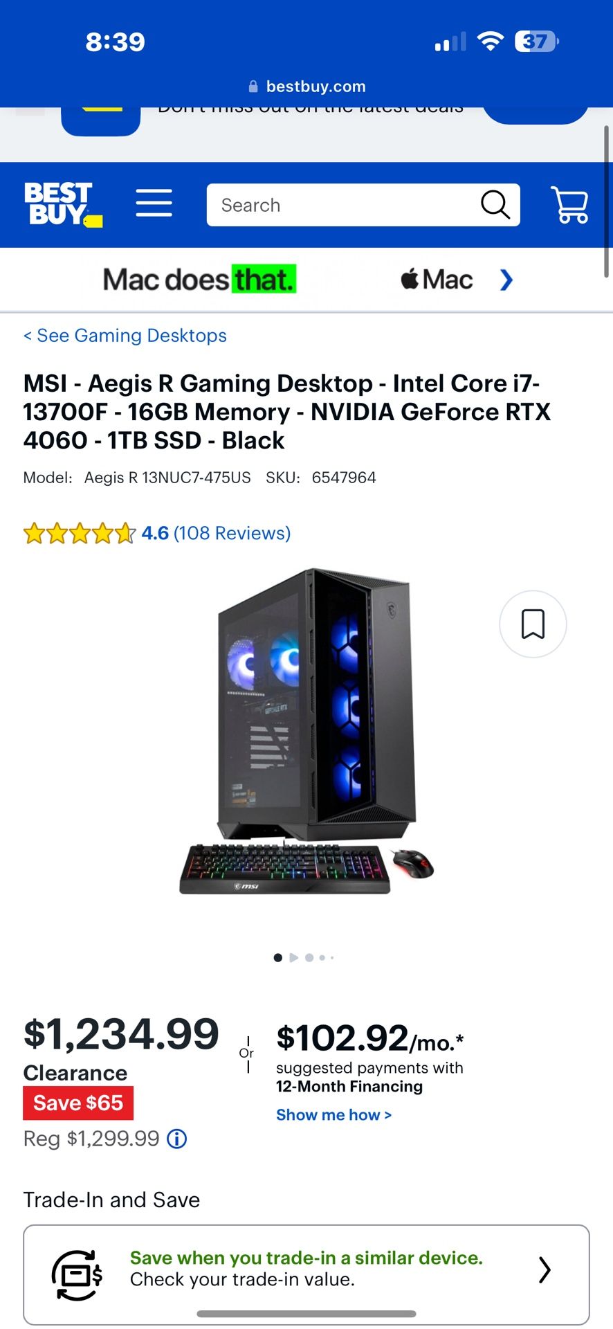MSI GAMING PC