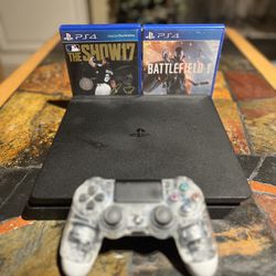 Playstation PS4 SLIM 500GB Bundle With Games & Controller