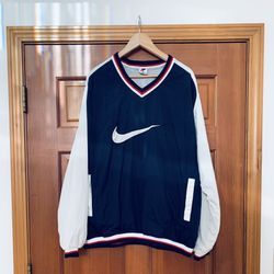 Vintage Nike Men’s Lined Pullover, Jacket, Warmup,  Sz XL , Embroidered Logo