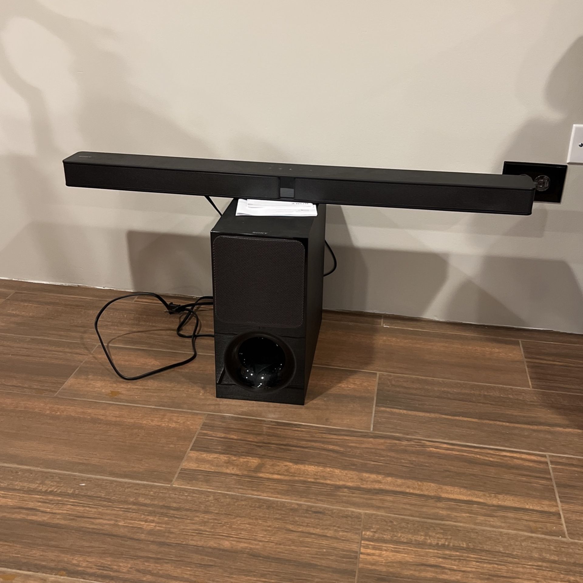 Sony Sound Bar System With Sub HTCT290