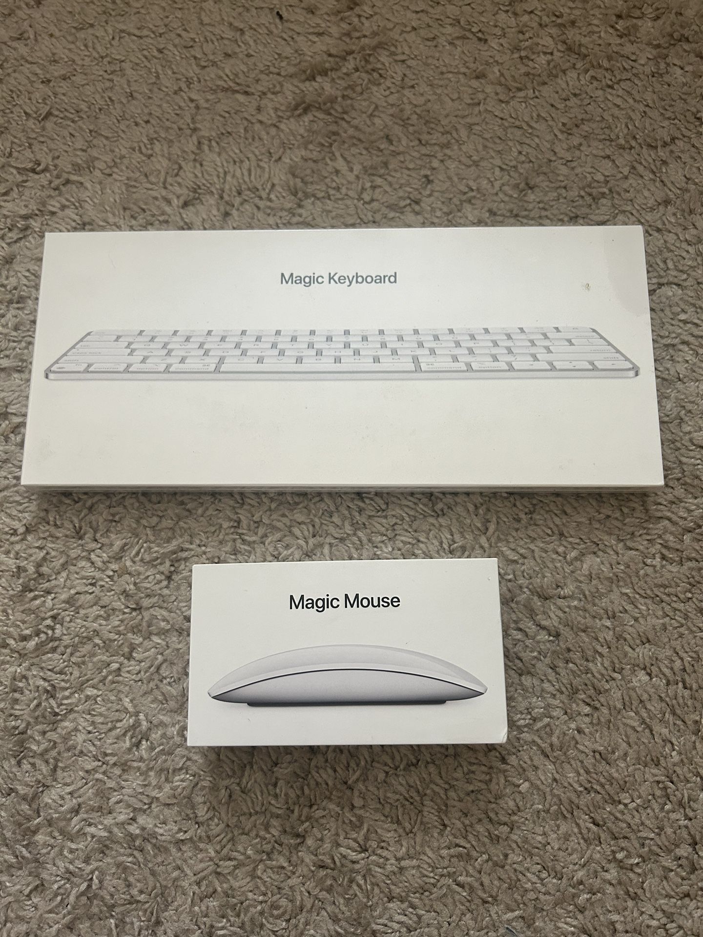 New Apple Magic Keyboard 2 and used Apple Magic Mouse 2 - Wireless and Rechargeable