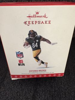 Sports -Antonia Brown Hallmark Keepsafe Pgh Steeler Ornament