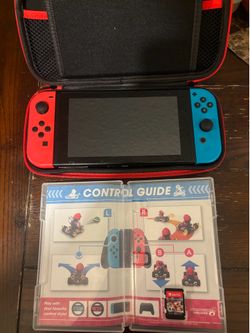 Nintendo Switch Console Bundle w/ Mario Kart 8 Deluxe + Dock & Accessories
