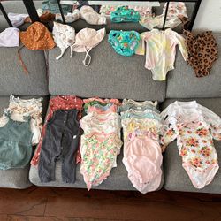 Newborn, 0-6 Months Girls Clothing Bundle