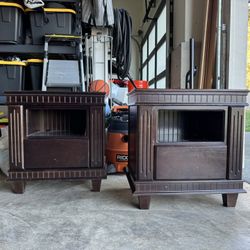 2 Custom Nightstands (hidden compartment for gun)