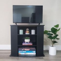 Black TV Stand With (9) Shelves