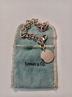 Sterling Jewelry.  Vintage Tiffany Sterling Bracelet. 7”