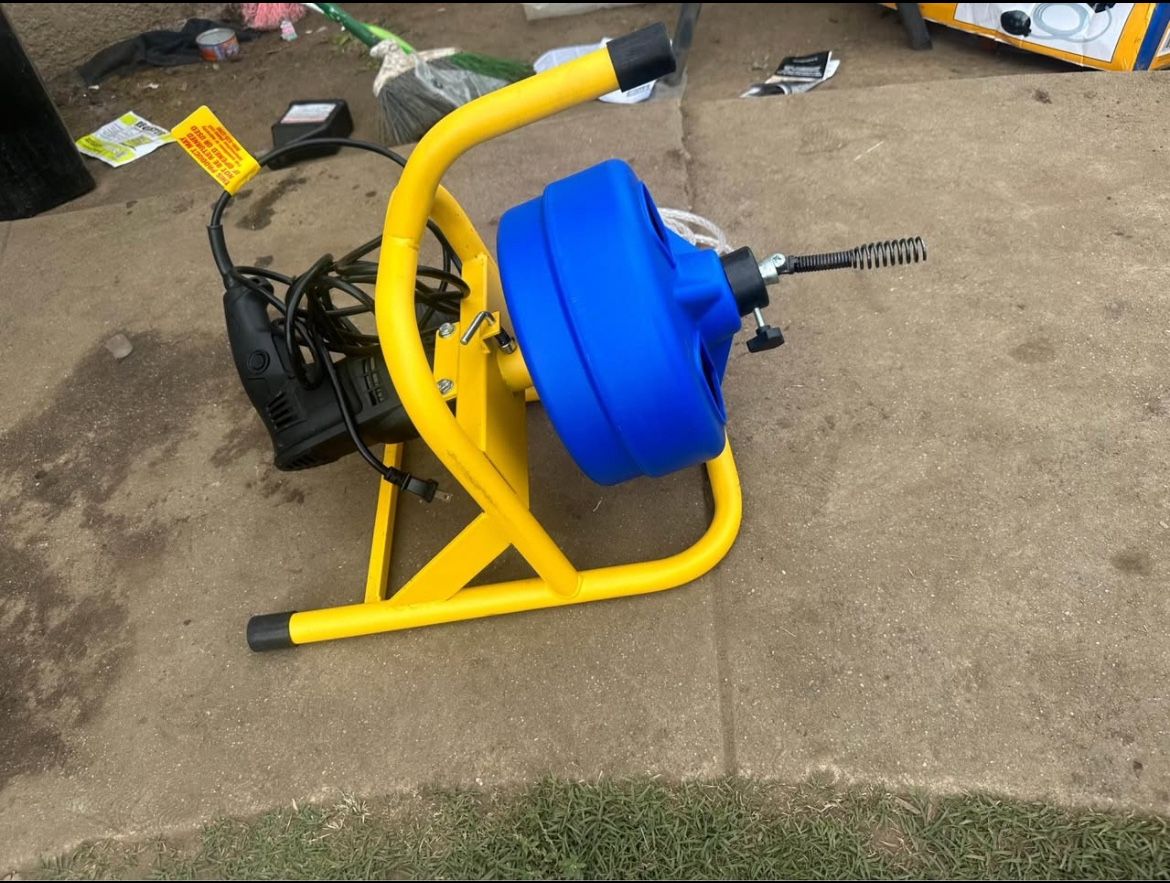 Snake Drain Cleaning Machine 5/16 in. x 50 ft.