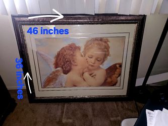 Cherub Picture In Frame