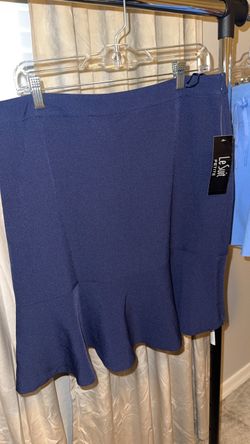 Le Suit Navy Blue Skirt 12P