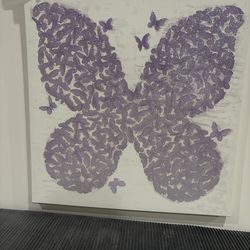 Butterfly painting on canvas