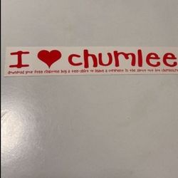 New l Love Chumlee Sticker