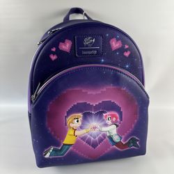 Loungefly Scott Pilgrim Takes Off Mini Backpack Purple NWT Hot Topic