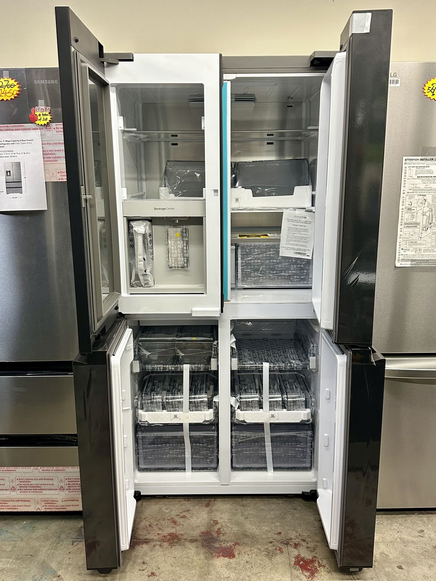 Samsung Bespoke 4-Door Flex with Beverage Center✨