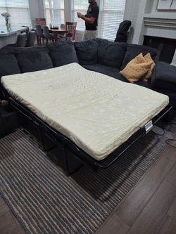 Dark Gray Sectional Sleeper Sofa
