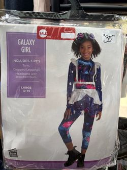 Galaxy Girl Halloween Costume Large 12-14