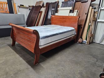 Queen bed and