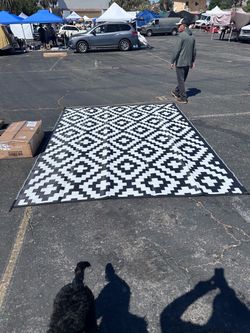 9' x 12', Plastic Straw Rug, Outdoor Patio Rugs,