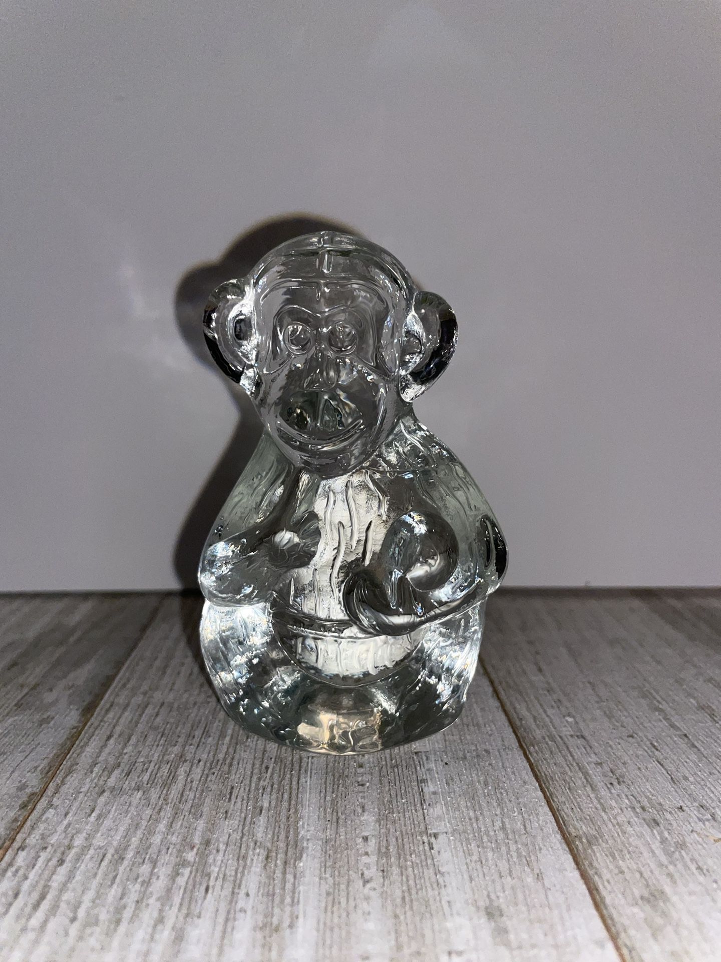 Monkey Glass Paperweight
