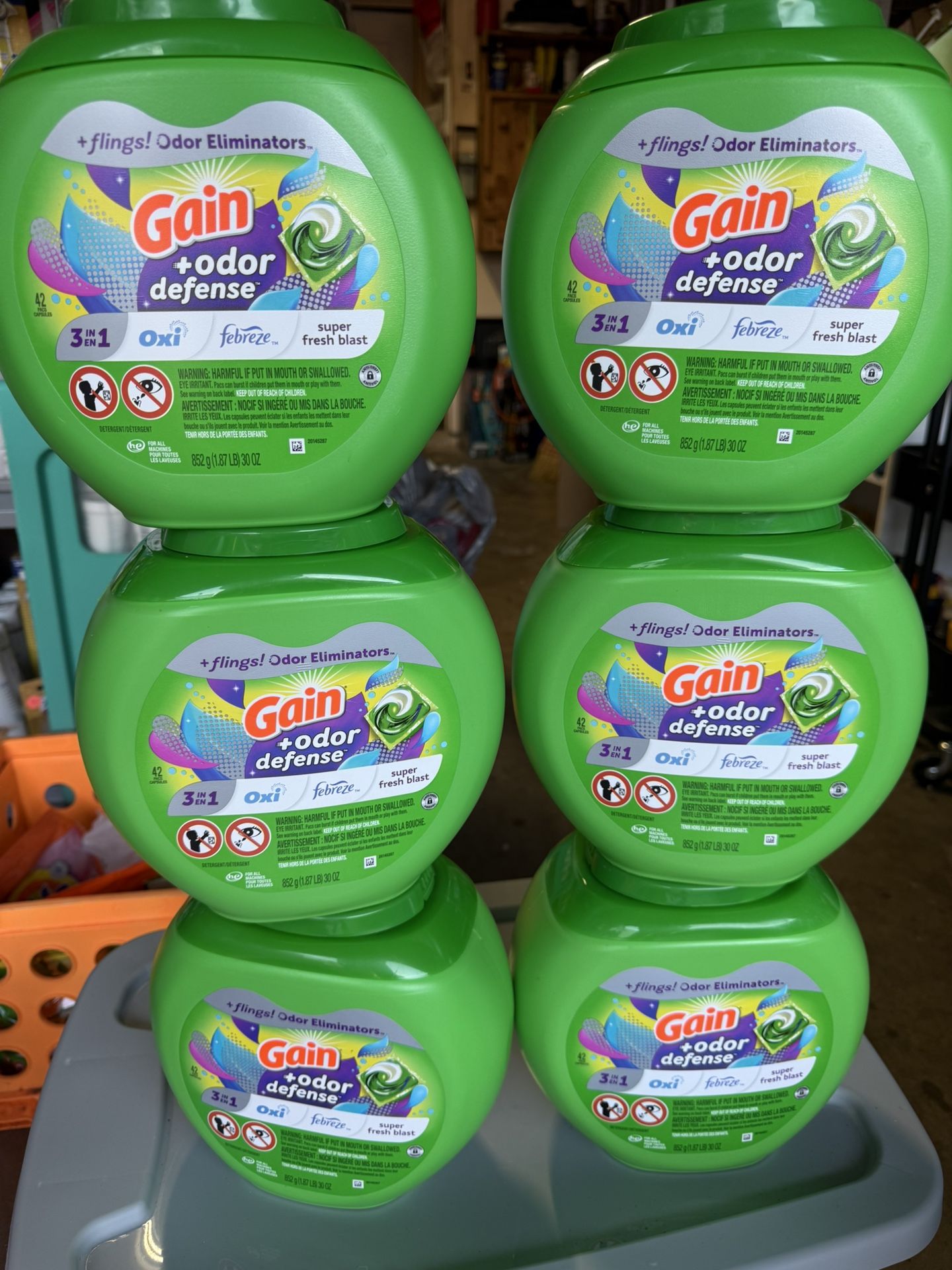 Gain Flings 42ct – $10 each tub
