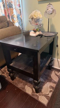 Solid wood (2) Side Tables Normal Wear.  $ 75 both OBO