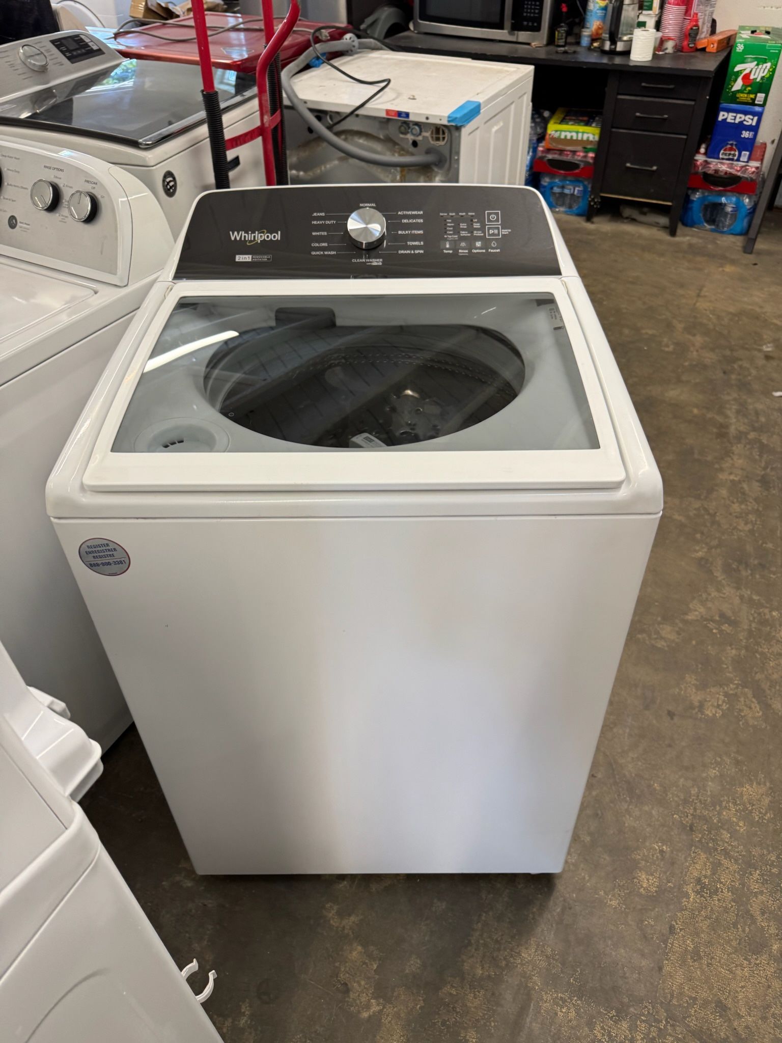 Used Whirlpool Washer with Warranty Agitator