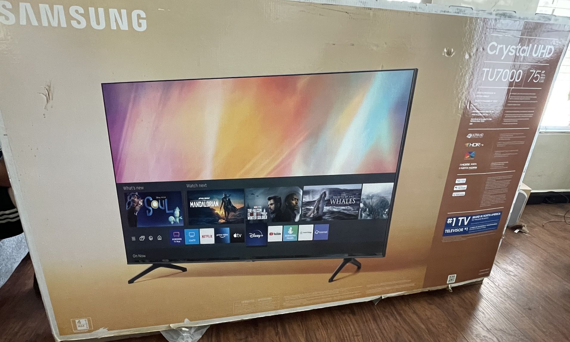 75” Samsung smart tv (please read description)
