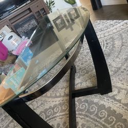 Small Glass Top Table 