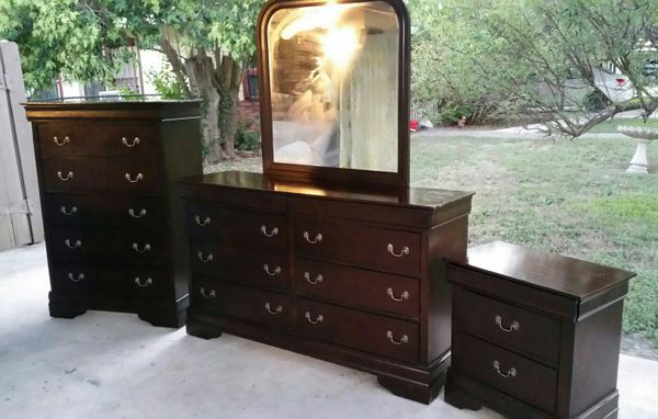 Dresser Set Dark Expresso With Hidden Compartment For Sale In San