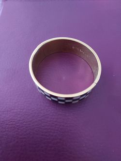 Kate Spade enamel gold bangle bracelet