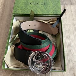 Leather Belt Men’s GG Brand New 