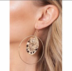 NEW Python Genuine leather earrings