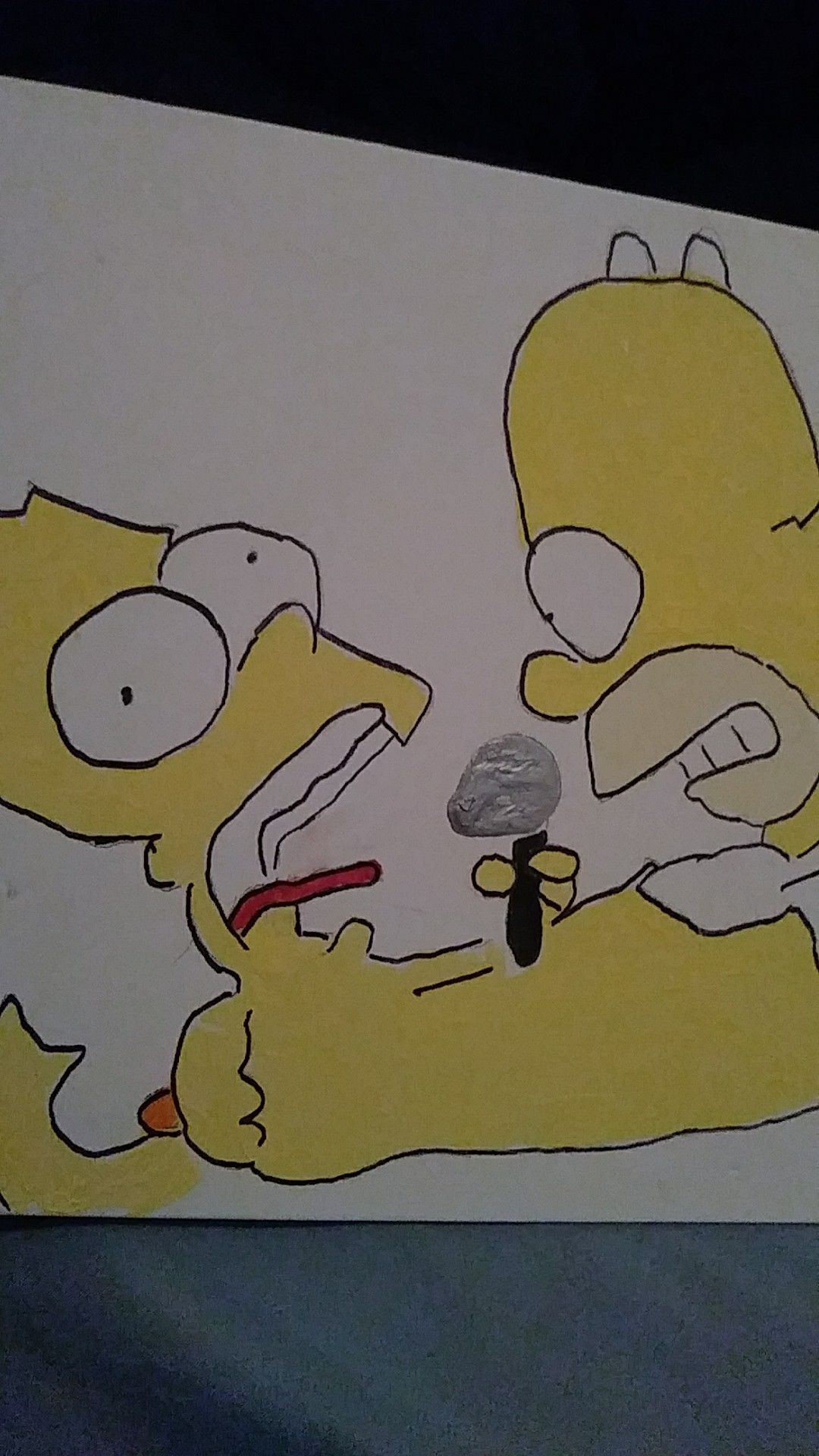 Homer choking bart