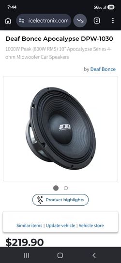 Deaf bonce 10inch midbass