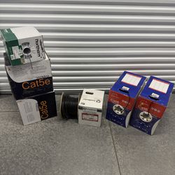 Bulk Cat6 & Cat5e Network Cable Lot – Multiple Boxes + Spools