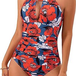 B2prity Women's Slimming One Piece Swimsuits Tummy Control Bathing
