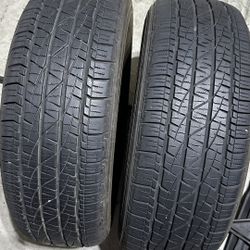 2–265/65R17 FIRESTONE DESTINATION  DOT 2022 NO PATCHES  ABOUT 90-95% TREADS  PRICE FOR BOTH TIRES  