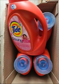 (4) Tide 84 Oz Liquid Laundry Soap With A Touch Of Downy April Fresh Scent
