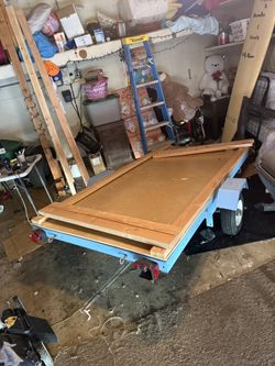 Flat Bed Trailer Re Done And Registered For 3 Years!