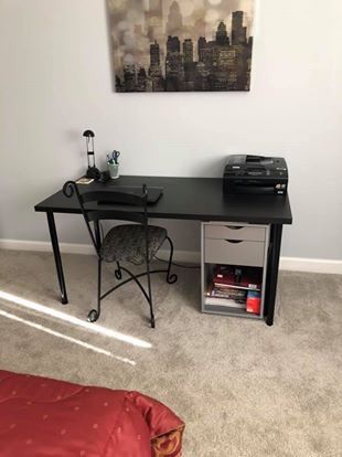 Desk with Chair (drawers not included)