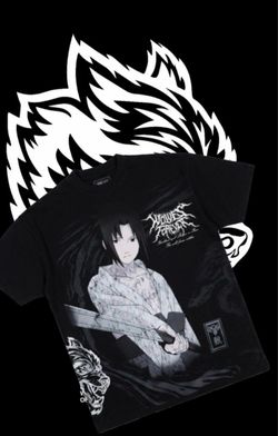 Darc Sport x Naruto Shippuden Sasuke Wolves Forever T-Shirt 3XL