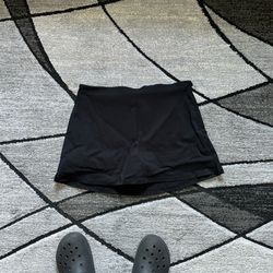 Black mini skirt