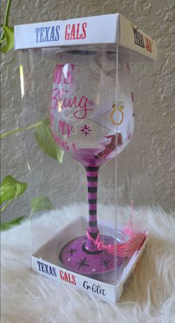 Texas Gals Wine Goblet