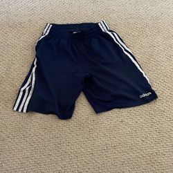 Dark Blue Adidas Shorts. Medium Youth