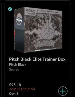 I have pitch black Pokemon I have I have 3 of everything booster bundle and ETB but the booster box I only have 2