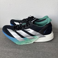 Adidas Adizero Adios Pro 4 Core Black Matte Silver Glory Green JR6365 Mens 