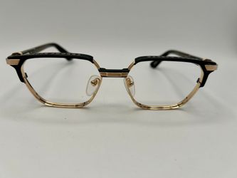Chrome Hearts BLAZIN Eyeglasses Frame Black Gold 56-17-151 Made in Japan