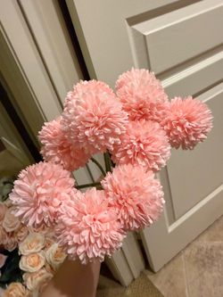Artificial Pink Chrysanthemum Flowers